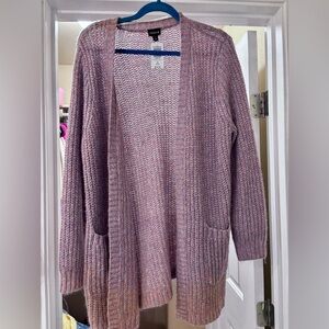 NWT Torrid Size 2 Mauve Open-Front Cardigan w/ Pockets